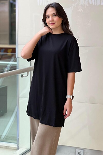Mahal Crew Neck Half Sleeve Undershirt Tunic