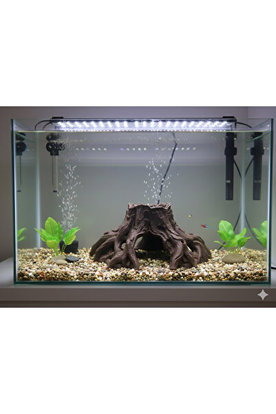 Kanem3D Doğal Görünümlü Ağaç Kökü Akvaryum Dekoru ve Balık Yuvası