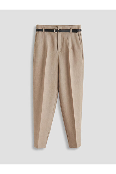 LC Waikiki ΝΕΑ ΣΕΖΟΝΑ ΑΠΟ ΤΗΝ GÜLİS GİYİM Μπεζ Παντελόνι Bej Beli Keme Ζώνη a...