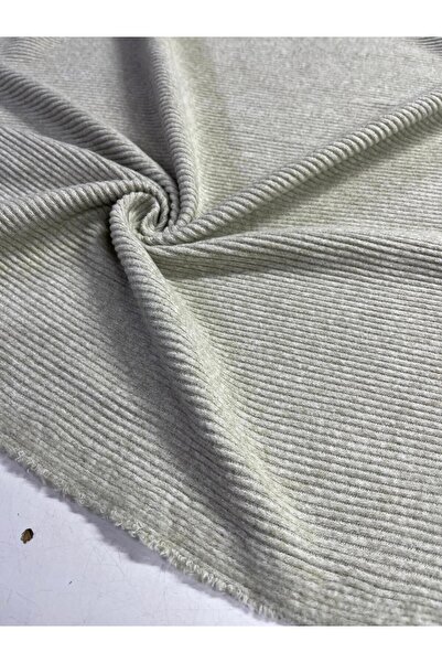Kumaş sever Mink Color Pure Cotton Ribbed Fabric by the Meter Double Width 15...