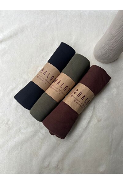 shalby Hijab Combed Cotton Shawl (Set of 3) Jersey Fabric