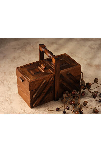 Hedisam Wooden Sewing Box Organizer