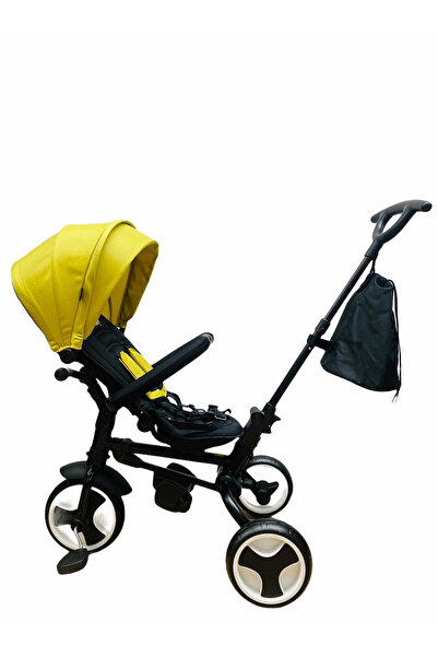 L-Sun Folding tricycle, reversible, sleeping position, 360 - yellow