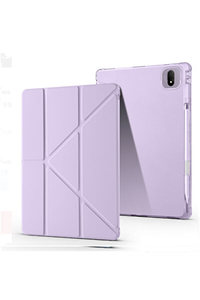 Fuchsia Trifoldable Tablet Case with Pen Compartment and Sleep Mode Stand, Co...