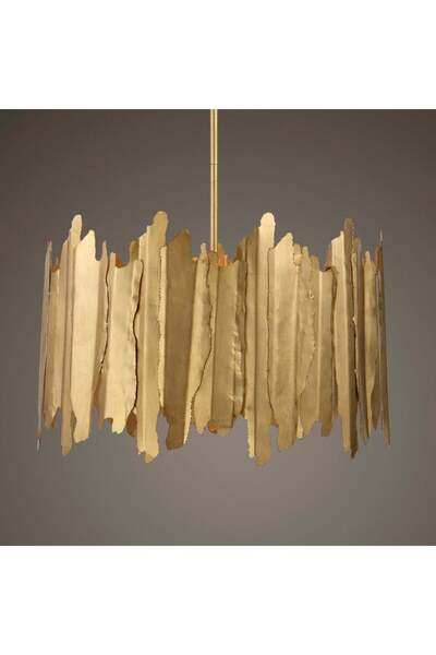 UTTERMOST مصباح معلق صناعي من جولدن جيت بثمانية مصابيح