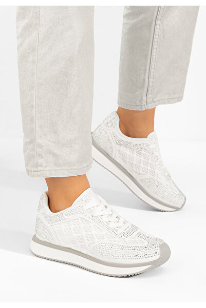 B T Shoes Sneakers dama Zarania albi