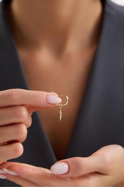 Arpaş 14 Ayar Kutup Yıldızı Altın Küpe