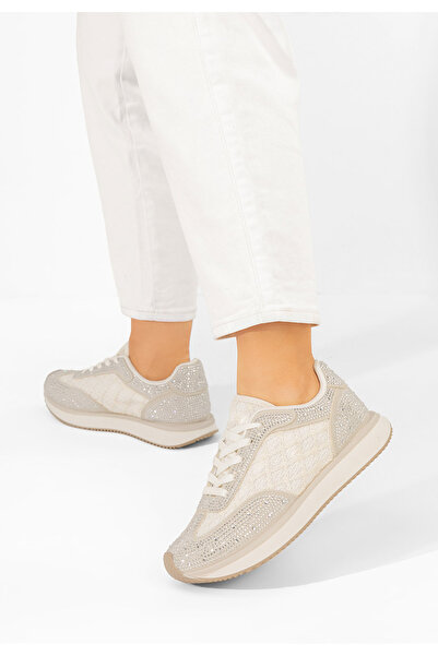 B T Shoes Дамски сникърси Zarania бежови