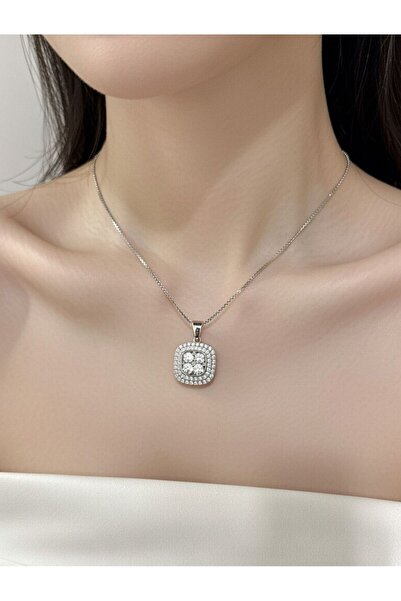 Silver BAGET KOLYE 925 AYAR GÜMÜŞ