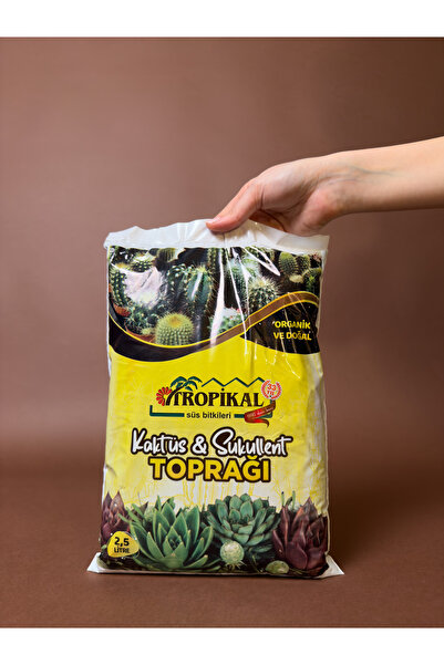 TROPİKAL Kaktüs ve Sukulent Toprağı – 2,5 Litre – Tropical