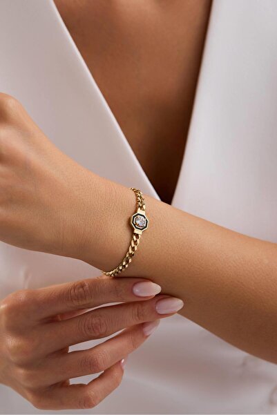 Tufanlar Kuyumculuk 14 Ayar Yılan Zincir Baget Altın Bileklik