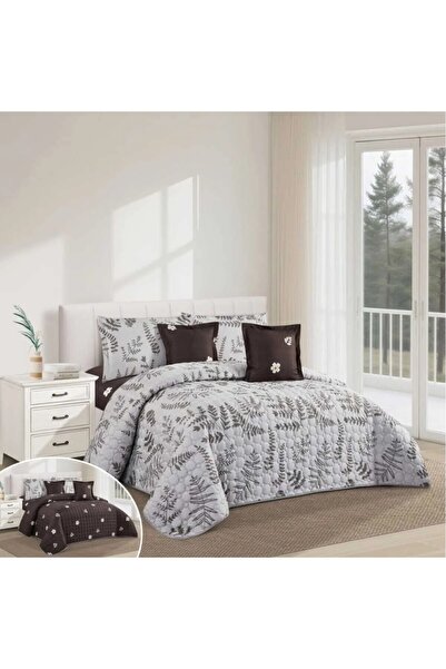 NAJMA A luxurious, compressed summer double bed sheet with a floral design to...