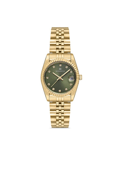 Momentus İçi Taşlı Ve Yeşil Kadın Kol Saati SW132G 15SG