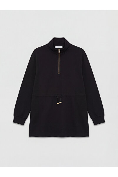 LC Waikiki New Season from Güli̇s Gi̇yi̇m Black Soft Touch Oversize Women's S...