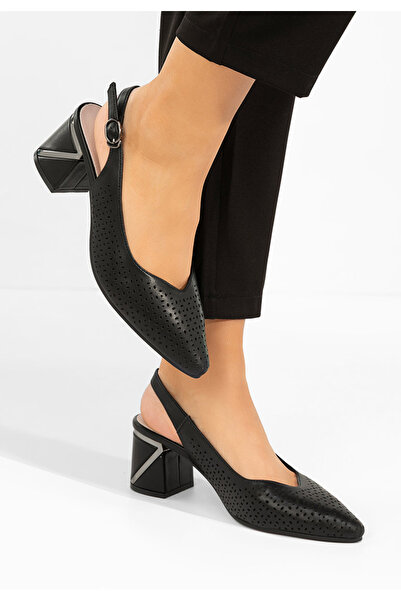 B T Shoes Fermina black slingback shoes