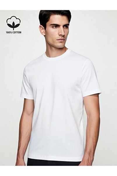 Demente Tricou basic bumbac 100% Standard Fit 0 Gât rotund