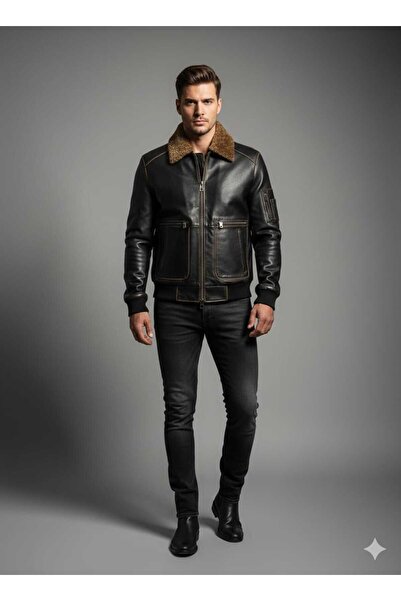 VIA CONDOTTİ %100 DERİ PİLOT MONT