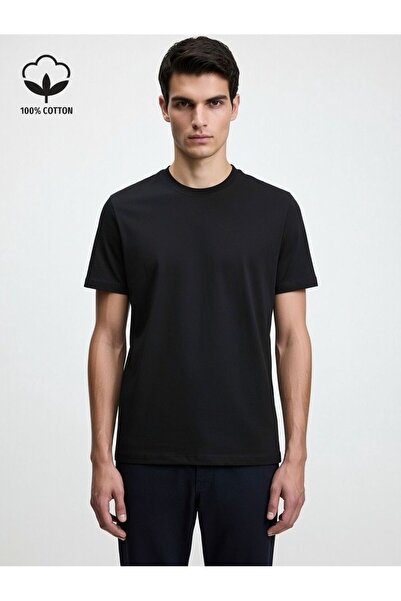 Demente Tricou basic bumbac 100% Standard Fit 0 Gât rotund