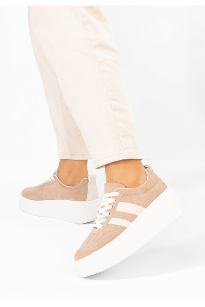 B T Shoes Semana khaki platform sneakers