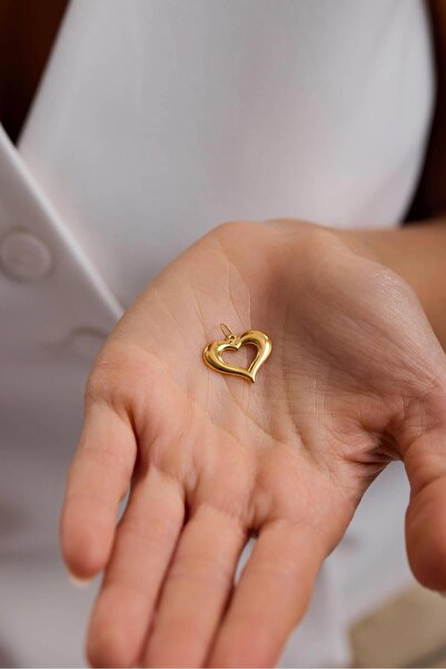 Tufanlar Kuyumculuk 14 Ayar Kalp Kolye Ucu (Büyük)