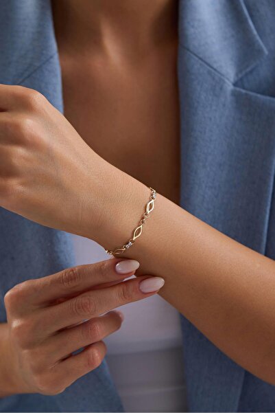 Arpaş 14 Ayar Dorikalı Altın Bileklik