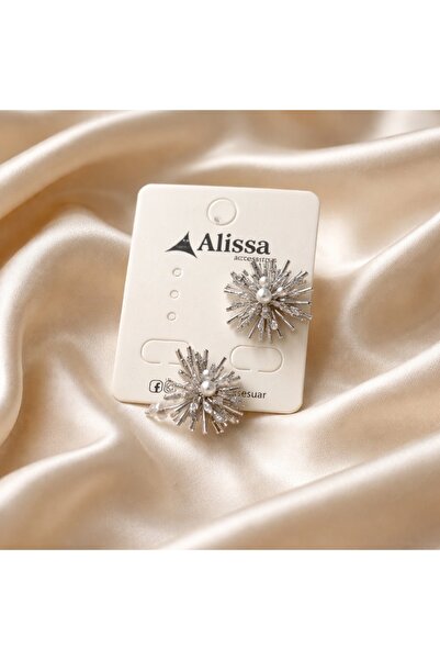 Alissa Accessories ALİSSA VİP XUPİNG KÜPE 14K SİLVER KARARMAZ ALERJİ YAPMAZ