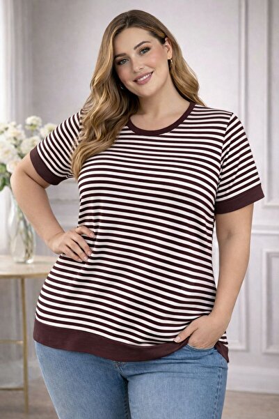 Vinola BÜYÜK BEDEN YÜKSEK KALİTE RAHAT KESİM VİSKON PENYE KUMAŞ BLUZ