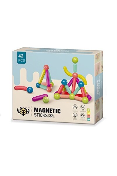 OEM Blocuri de construcție magnetice 3D Montessori, multicolore, 42 de piese