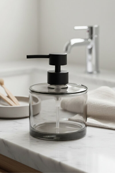 Sevinse Home SOLEA Dozator de săpun lichid din sticlă, gri