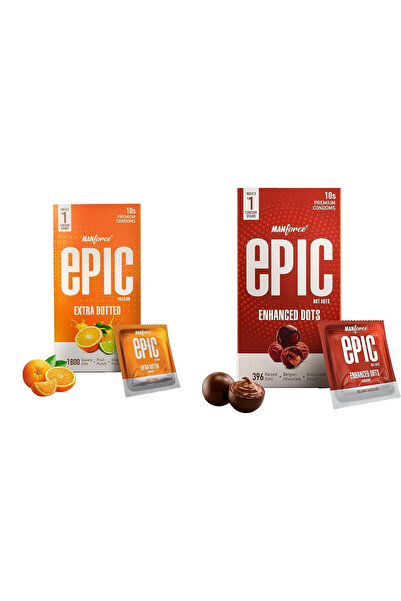 Manforce مجموعة واقيات ذكرية اقتصادية - بنكهة فاكهة الباشن فروت والشوكولاتة ا...