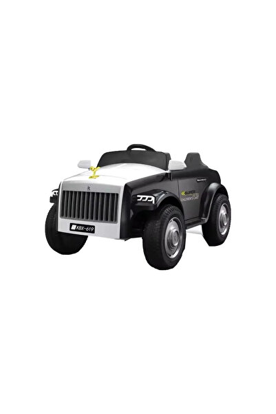 Leno سيارة رولز رويس كهربائية للأطفال 12 فولت، لون أسود - KBX-619