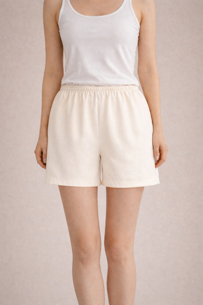 ULKER AYDIN %100 Pamuk Vual Şort Astarı Terletmez Beli Lastikli İçlik Jupon K...