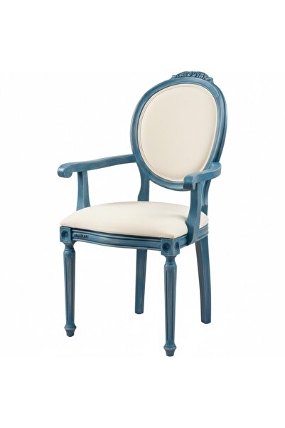 Masifart Acuzio Tornalı Oymalı Kollu Sandalye