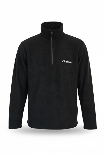 Tough Challenger Outdoor Siyah Polar Mont · Yarım Fermuar · Tüylenme Yapmaz -...