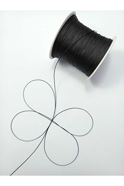 Eskişehir hobi sanat 0.45 mm 200 Meters Black Color Parachute Cord Macrame Br...