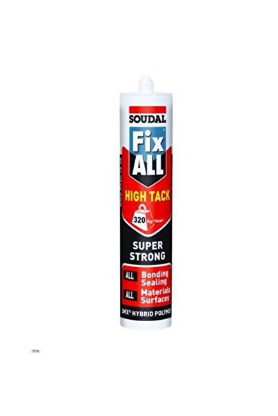 Soudal Fix All High Tack Korniş Yapıştırıcı Montaj Silikonu 290 ml BEYAZ 5 Adet