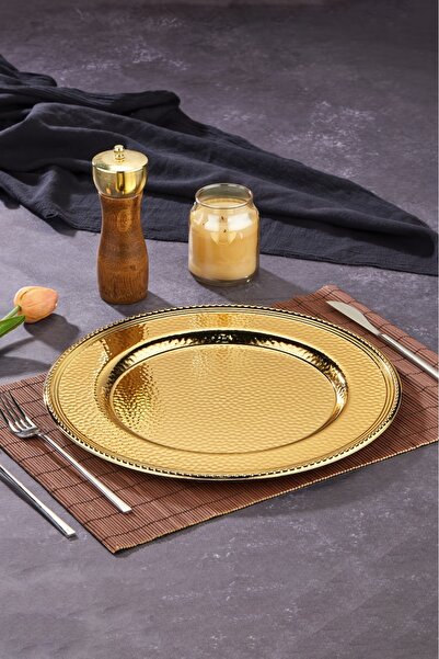ozbience 33 cm Metal Gold Supla, şık ve dayanıklı tasarım, ev ve restoran kul...