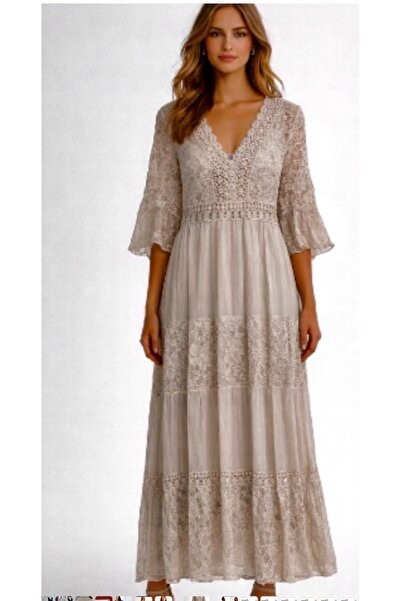 İTALYAN Lare ipek elbise