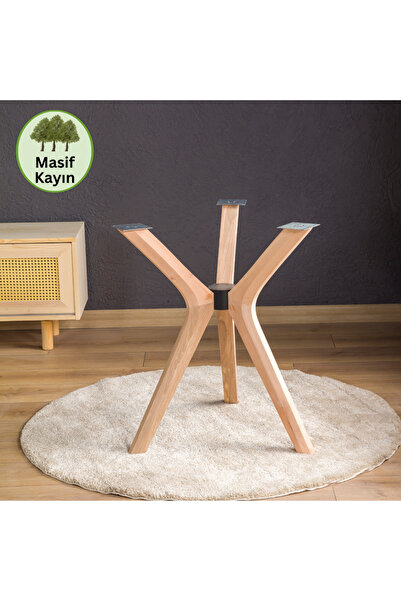 furnirem 3 Ayaklı Kelebek Masa Ayağı – Tripod Masa Ayağı | Ahşap, Cam & Merme...