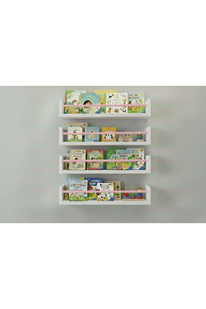 EGN WOODS 70X4 White Mdf Baby Room Organizer Children's Room Montessori Educa...