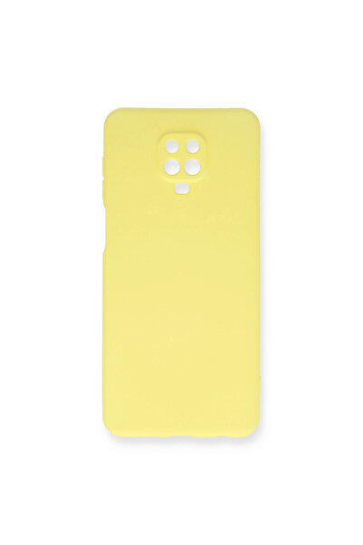 eco port حافظة ريدمي نوت 9 برو نانو من السيليكون المخملي - أصفر