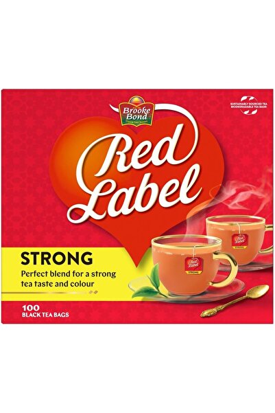 Brooke Bond شاي أسود ريد ليبل، ١٠٠ حقيبة شاي