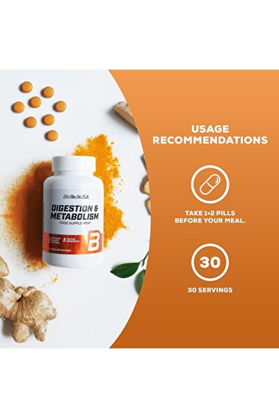 Biotech BioTechUSA Digestion & Metabolism Pills with Plant extracts enzymes M...