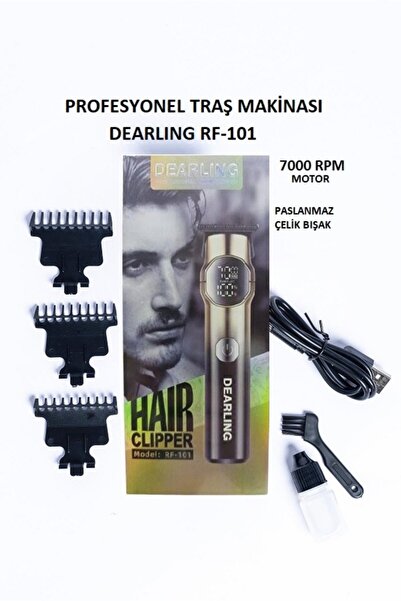 Dearling Rf-101 Profesyonel Saç & Sakal Düzeltici Turbo Güç, Lcd Ekran 7000rpm
