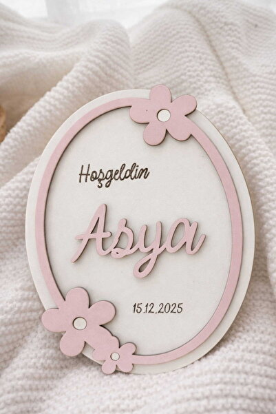 Gralanda İsme Özel Yenidoğan Bebek Odası Duvar ve Kapı Süsü, Kız Çocuk Odası ...