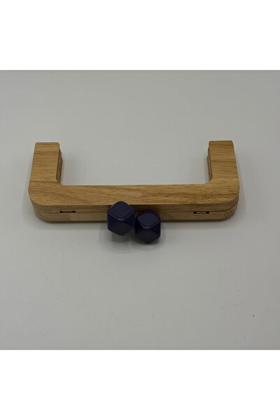 Aynalı Wooden Burs Navy Blue