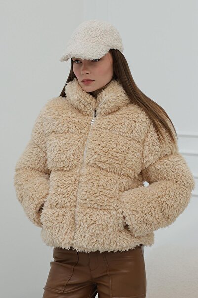 GNSGİYİM Extremely Thick Fur/Plush Coat - with Pockets & Lining