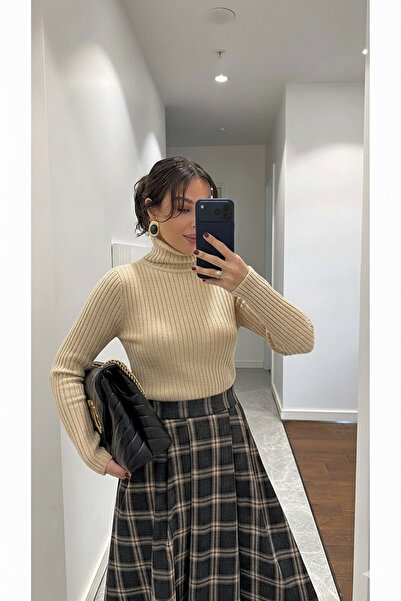 HaNNaR Kadın Balıkçı Boğazlı Kazak