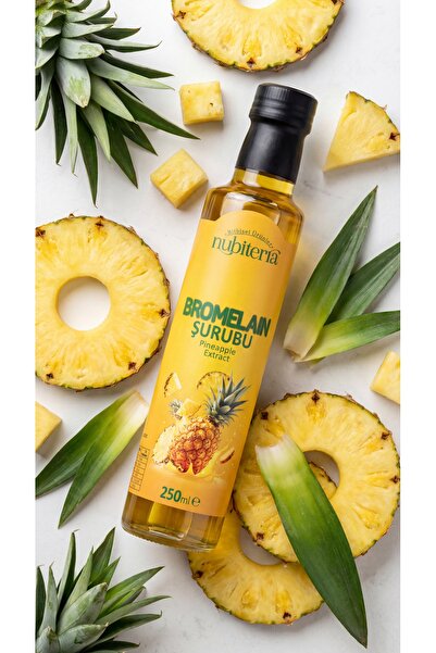 nubiterra Bromelain Ananas İçeren Detoks Şurubu (250 ml)
