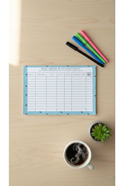 İmajmix Debt Payment Plan Tracking List – A5 Notepad |   50 Sheets |   120 g ...